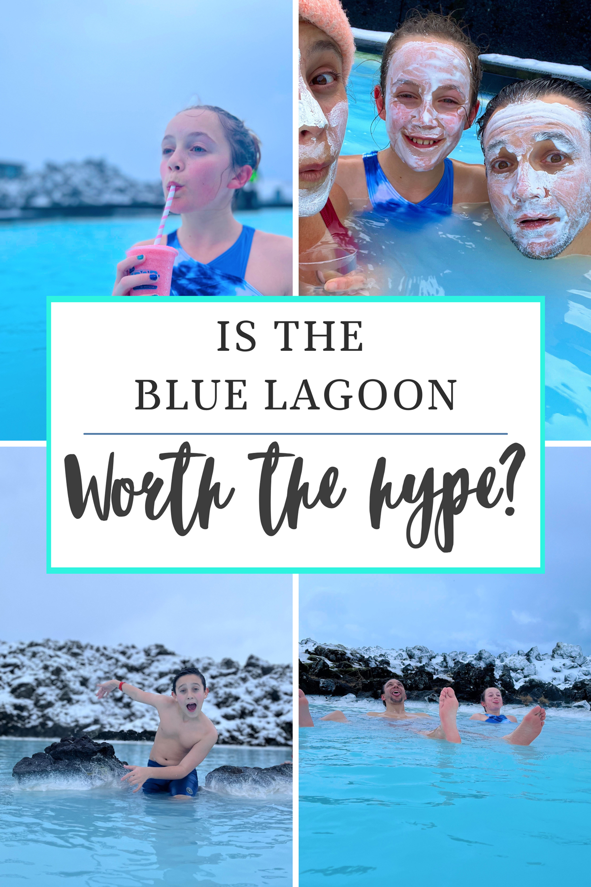 Blue lagoon family trip to Iceland in March