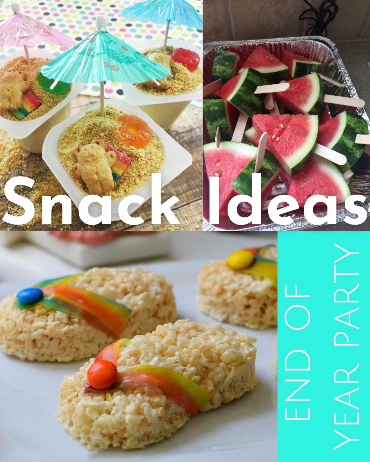 Three cute and fun snack ideas for a summer party